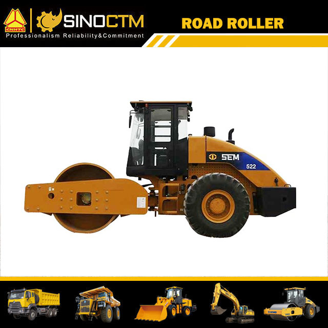 22 Ton Single Drum Hydraulic Vibratory Soil Compactor Road Roller Sem522