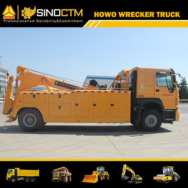 HOWO 4*2 16ton Capacity Integrated Rescue Wrecker Tow Truck