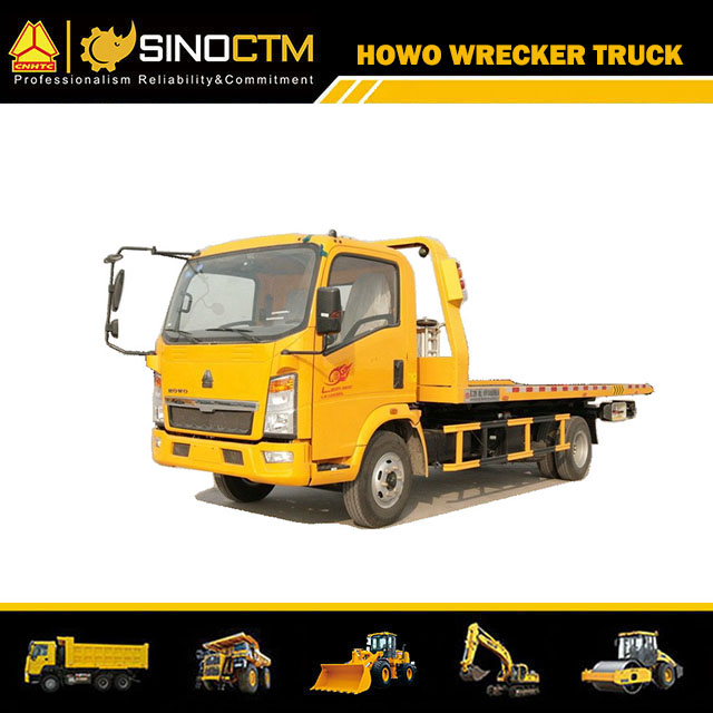 HOWO 4*2 5ton Capacity Integrated Rescue Wrecker Tow Truck