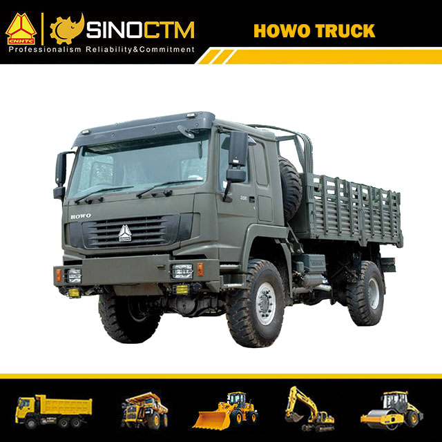 SINO TRUCK HOWO 4X4 Military Troops Carrier Vehicle Cargo Truck