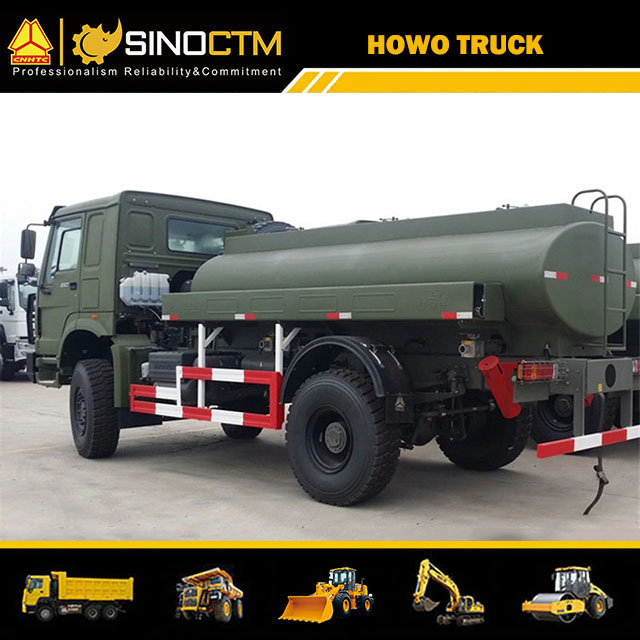 HOWO 6 Wheeler 12000liter 4X4 Diesel Gasoline Oil Fuel Tanker Tank Truck for sale