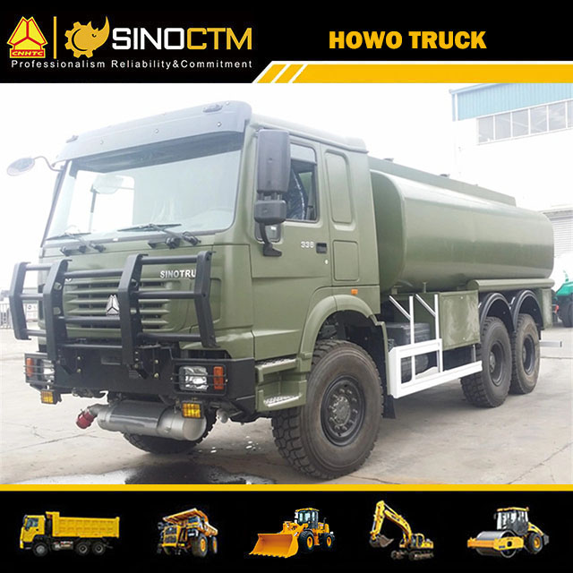 Sinotruk 6X6 380HP 20cbm 25cbm 10 Wheeler HOWO Fuel Oil Tanker Truck