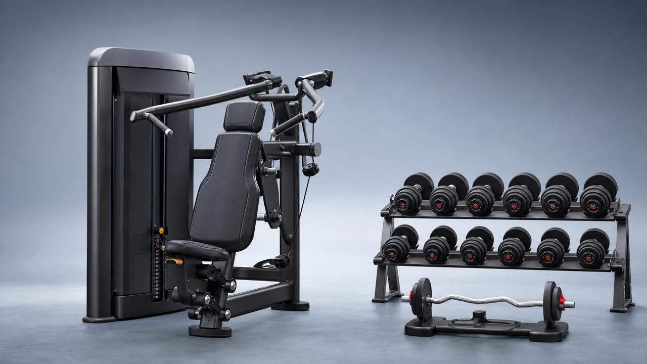¿Máquina o peso libre para press de hombros para entrenamiento de fuerza?