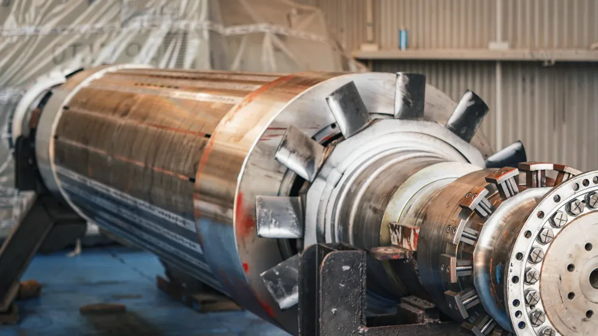 Aplicação do aquecimento por indução CR2000 no revestimento de rotores