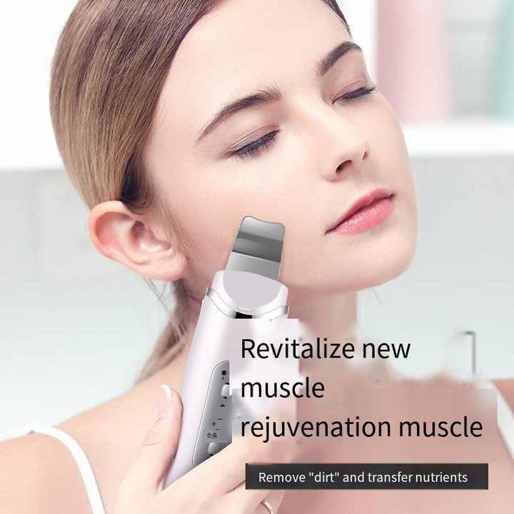 SAIN Compact Ultrasonic Waterproof User Friendly Exfoliation Black Heads Facial Skin Scrubber EMS