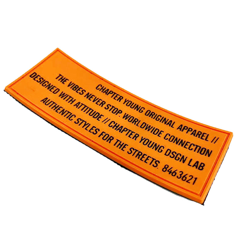 Drip molded PVC label