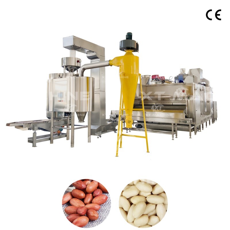 Blanqueador de aire para cacahuetes