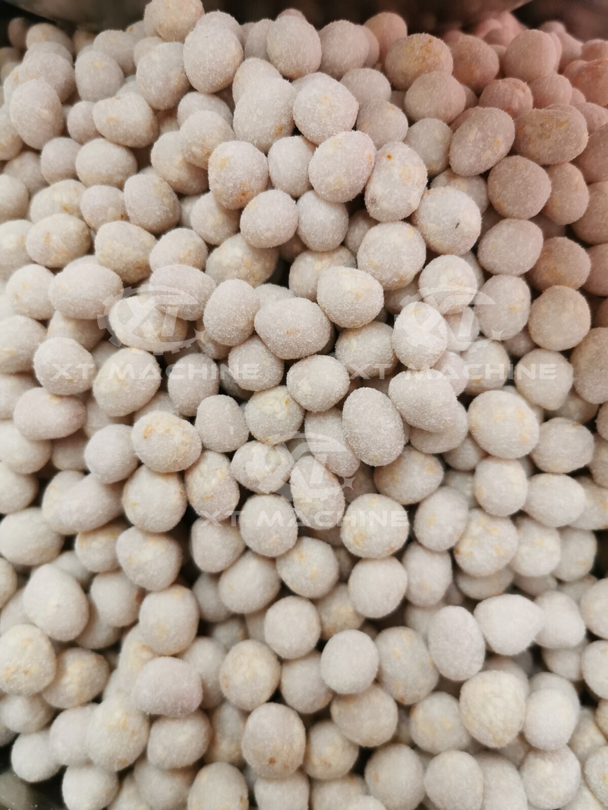 Máquina recubridora por lotes de cacahuetes