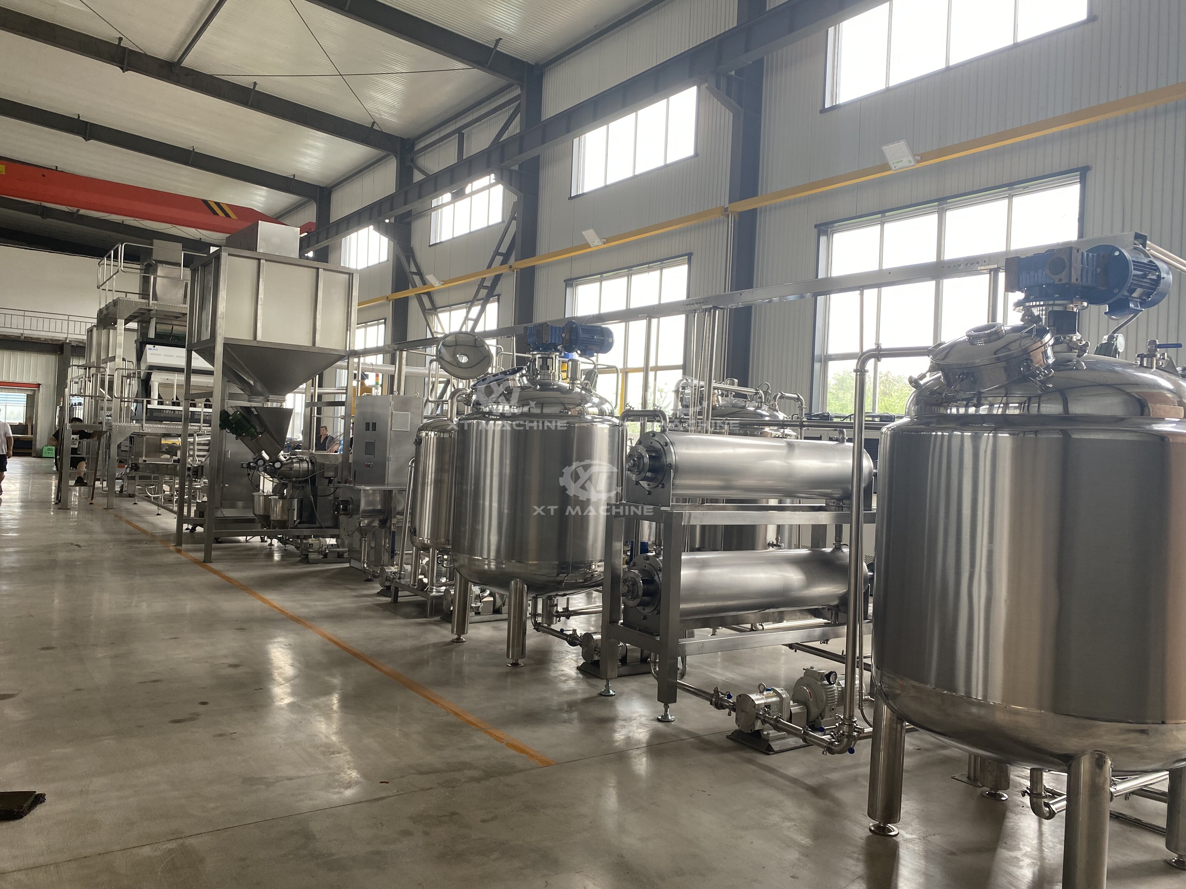 Intercambiador de calor de mantequilla de cacahuete