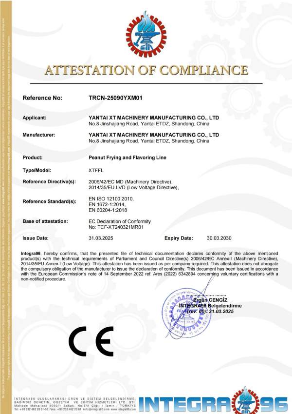 花生油炸和调味生产线 CE_01