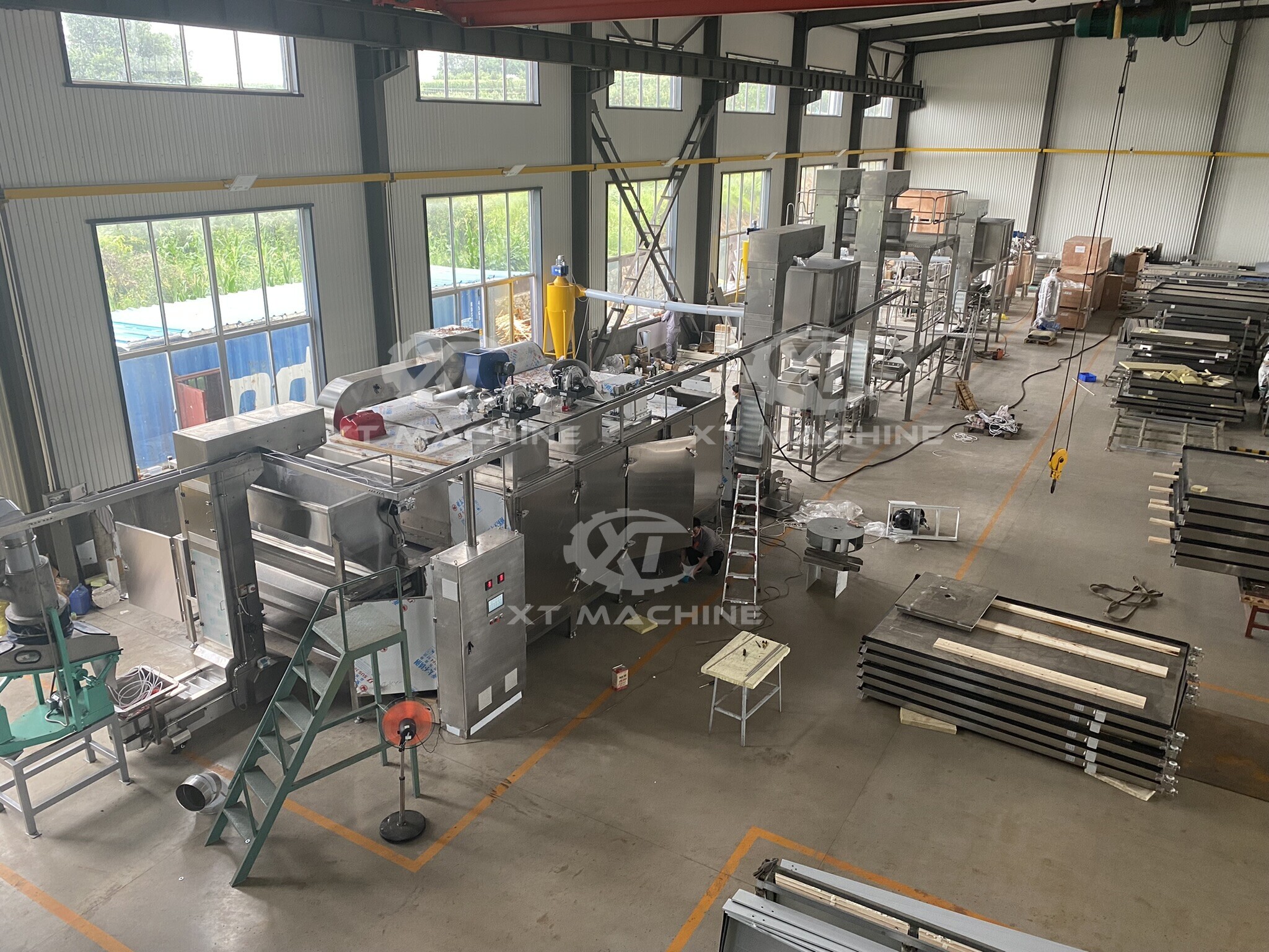 印度客户 1000 kg/h全自动花生酱生产线