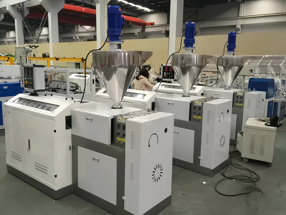 Single wall corrugated pipe production line