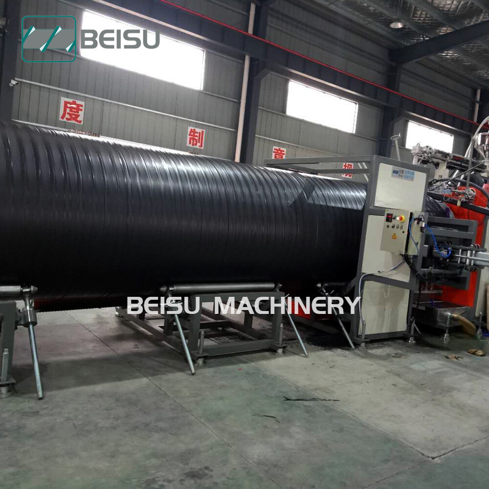 Hollow wall winding pipe production line