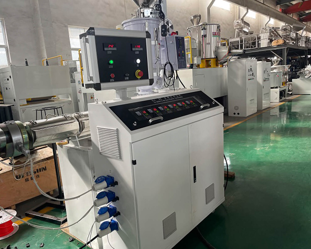 PE/PP single wall corrugated pipe production line