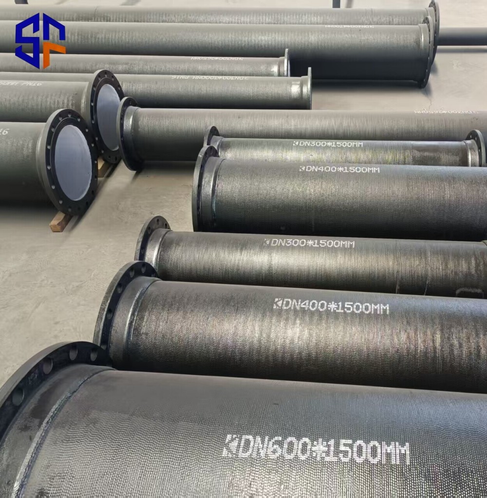 ISO 8329 K9 DN 200 300 350 Настройка диаметра размер ковкого чугуна трубы с высокой прочностью
