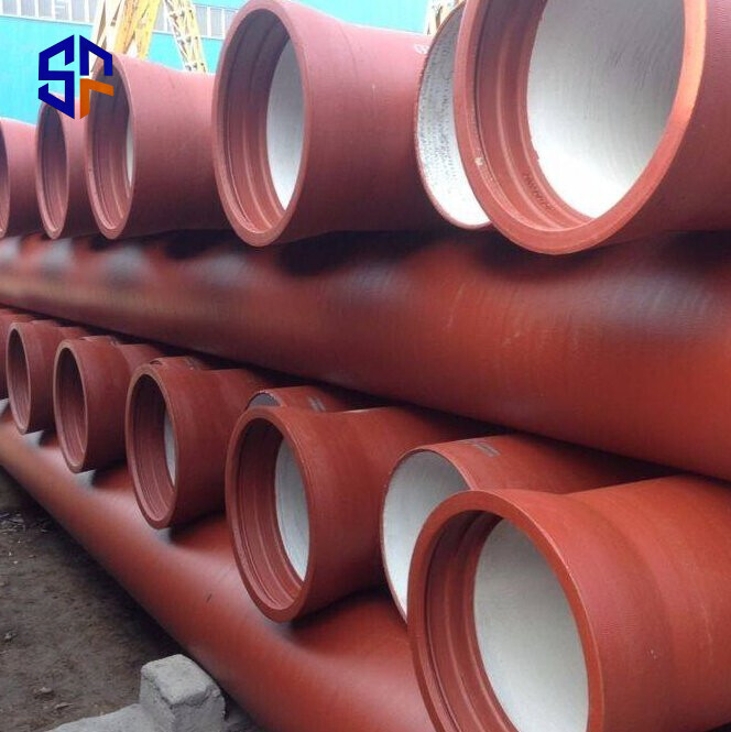 Заводская поставка ISO2531 EN545 EN598 DN100 DN125 DN150 DN300 DN400 DN600 труба ковкого чугуна для воды