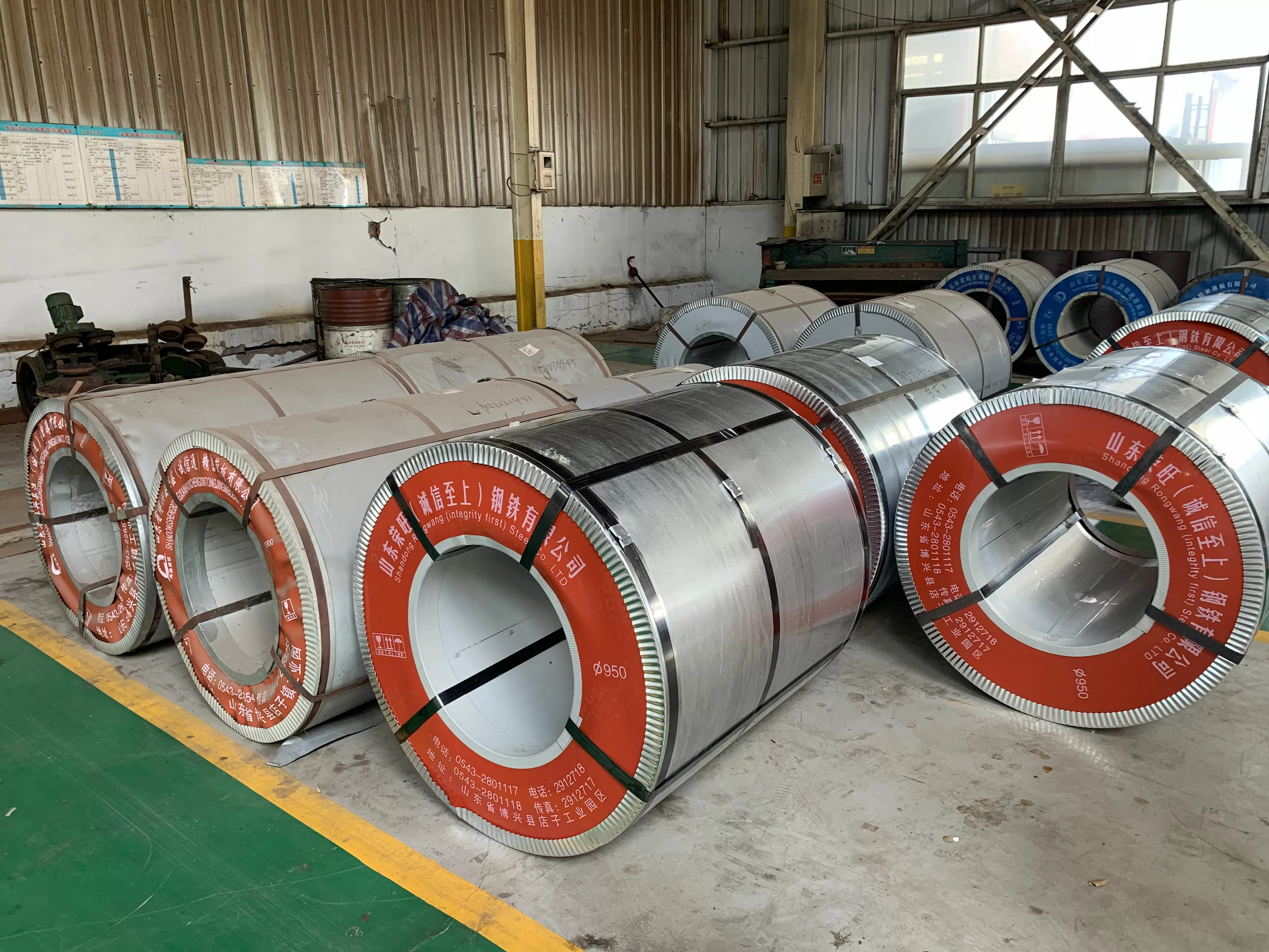 Bobinas de acero galvanizado