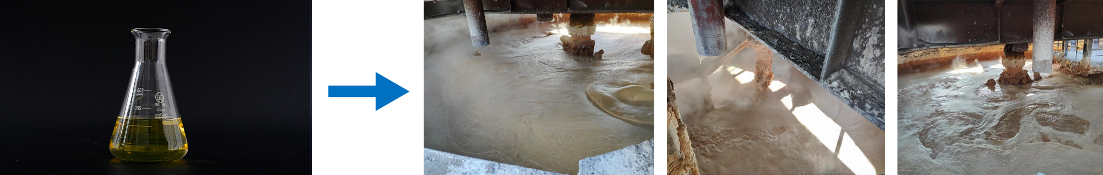 Papermaking defoaming agent effect diagram