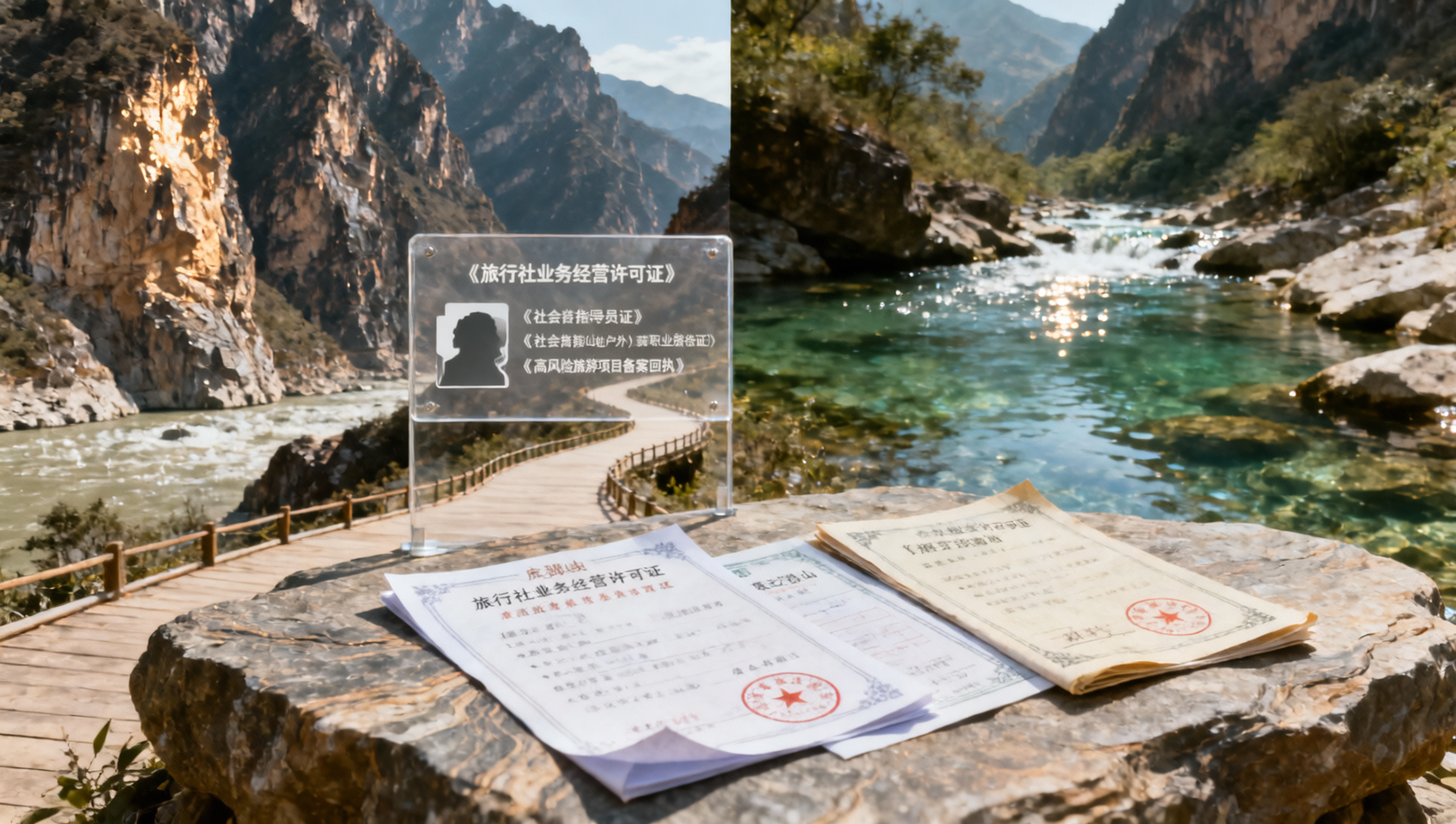 徒步虎跳峡、溯溪雁荡山——户外探险类私人团，哪些资质证书必须现场查验？