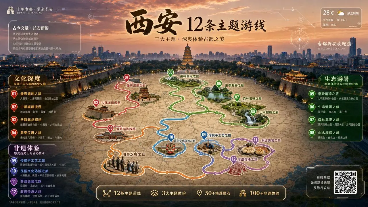 西安入境游大会发布12条国际分销适配线路