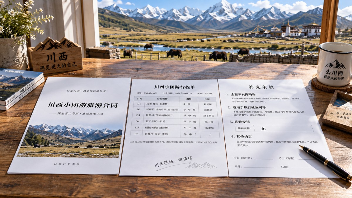 川西小團遊的無購物承諾怎樣寫進合同才明確？