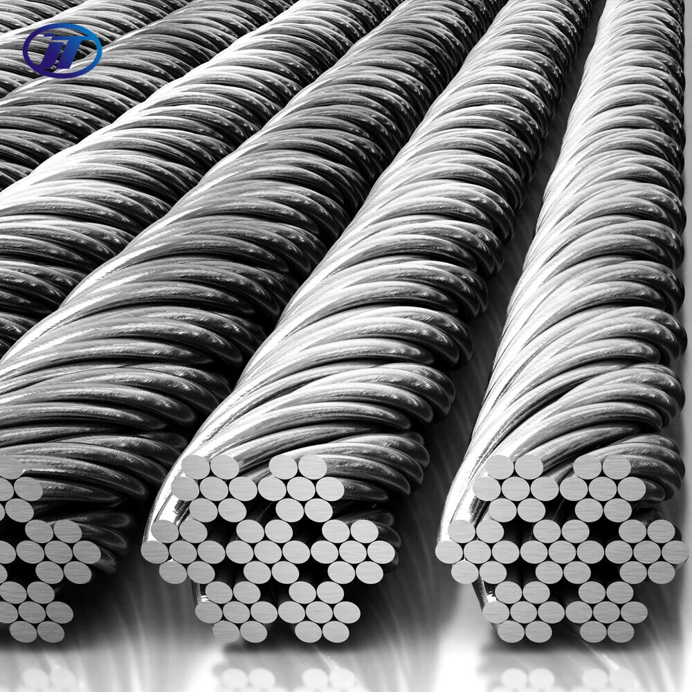 Стальной трос 11мм 12мм 13мм 14мм Канат стальной 6x12+7FC Оцинкованный стальной трос