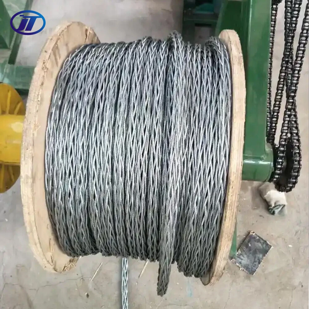 Стальной трос 11мм 12мм 13мм 14мм Канат стальной 6x12+7FC Оцинкованный стальной трос