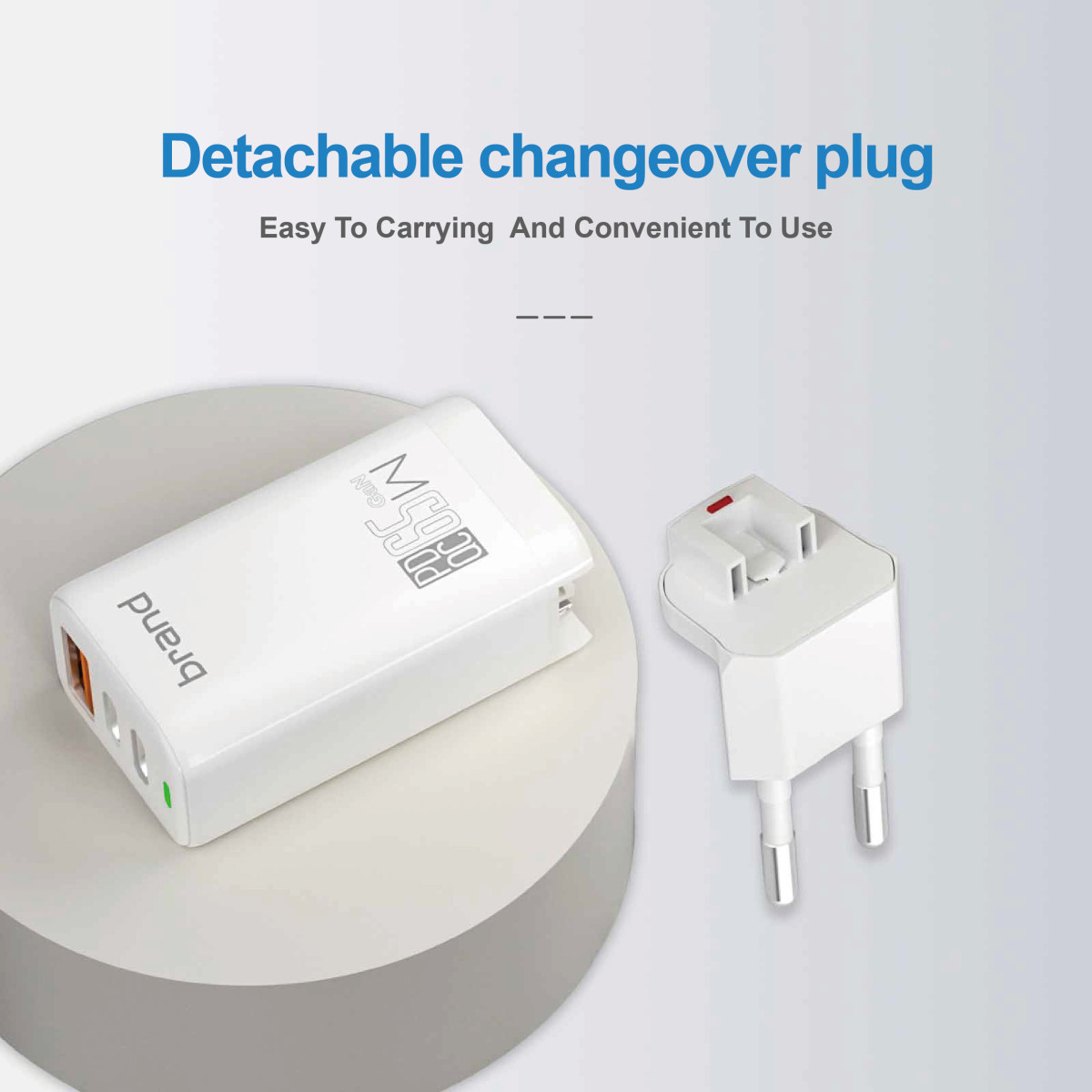 Быстрая зарядка GaN мощностью 65 Вт Поддерживает протоколы быстрой зарядки HuaWei и Apple