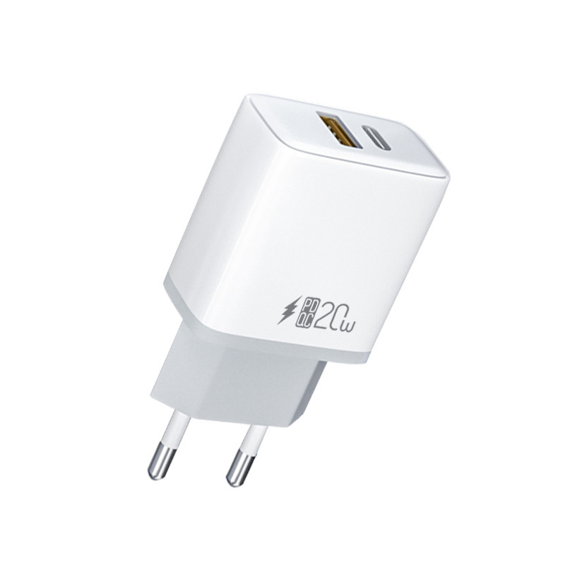 Двухпортовое быстрое зарядное устройство мощностью 20 Вт с поддержкой QC3.0 Поддержка PD3.0