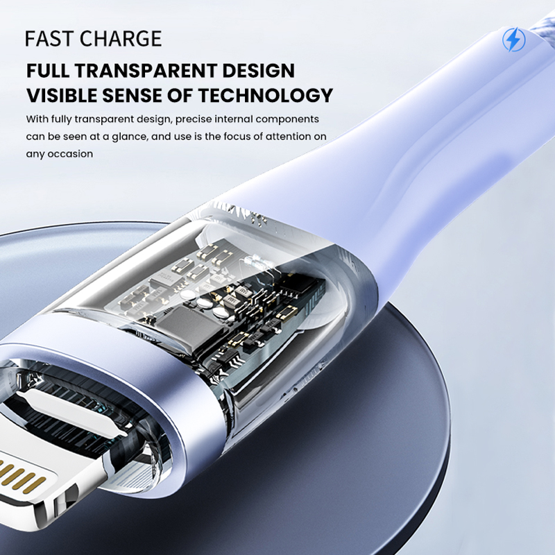 A02 Кабель для зарядки флэш-памяти с прозрачной технологической оплеткой