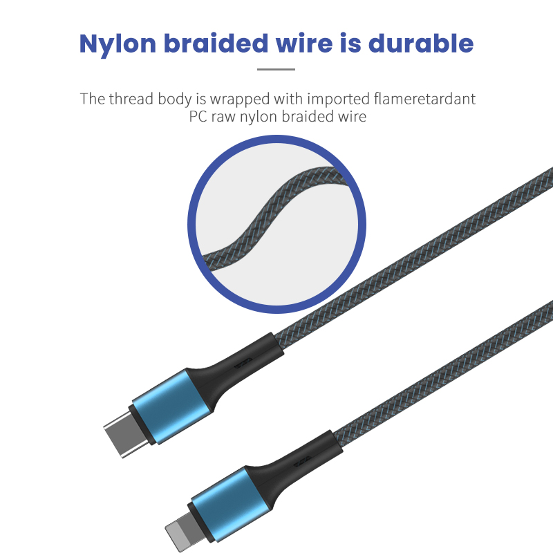 Кабель для быстрой зарядки и передачи данных PD PD22.5W Высокая термостойкость, устойчивость к коррозии и изгибу