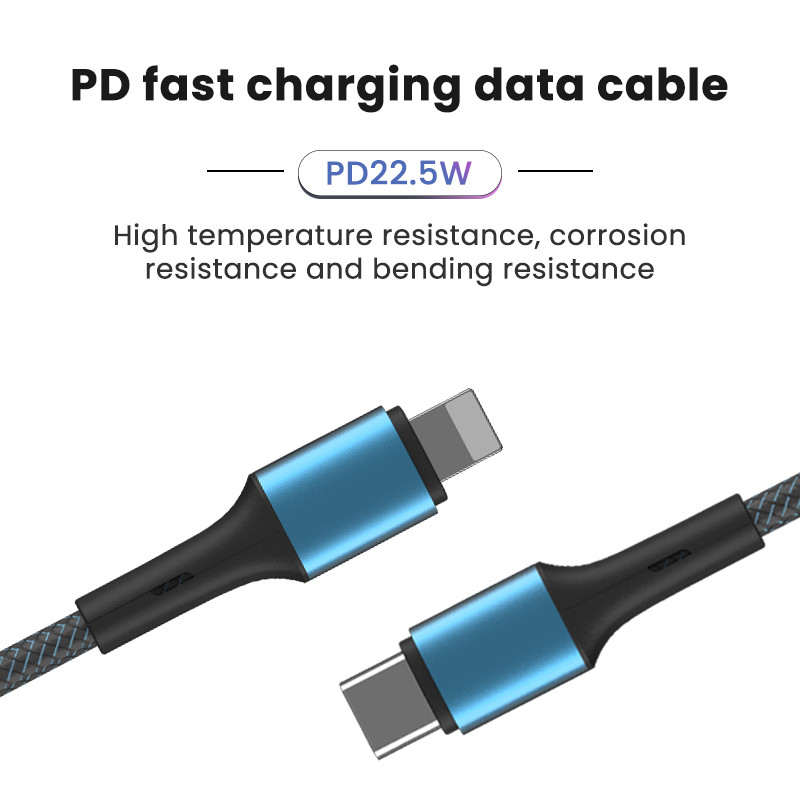 Кабель для быстрой зарядки и передачи данных PD PD22.5W Высокая термостойкость, устойчивость к коррозии и изгибу
