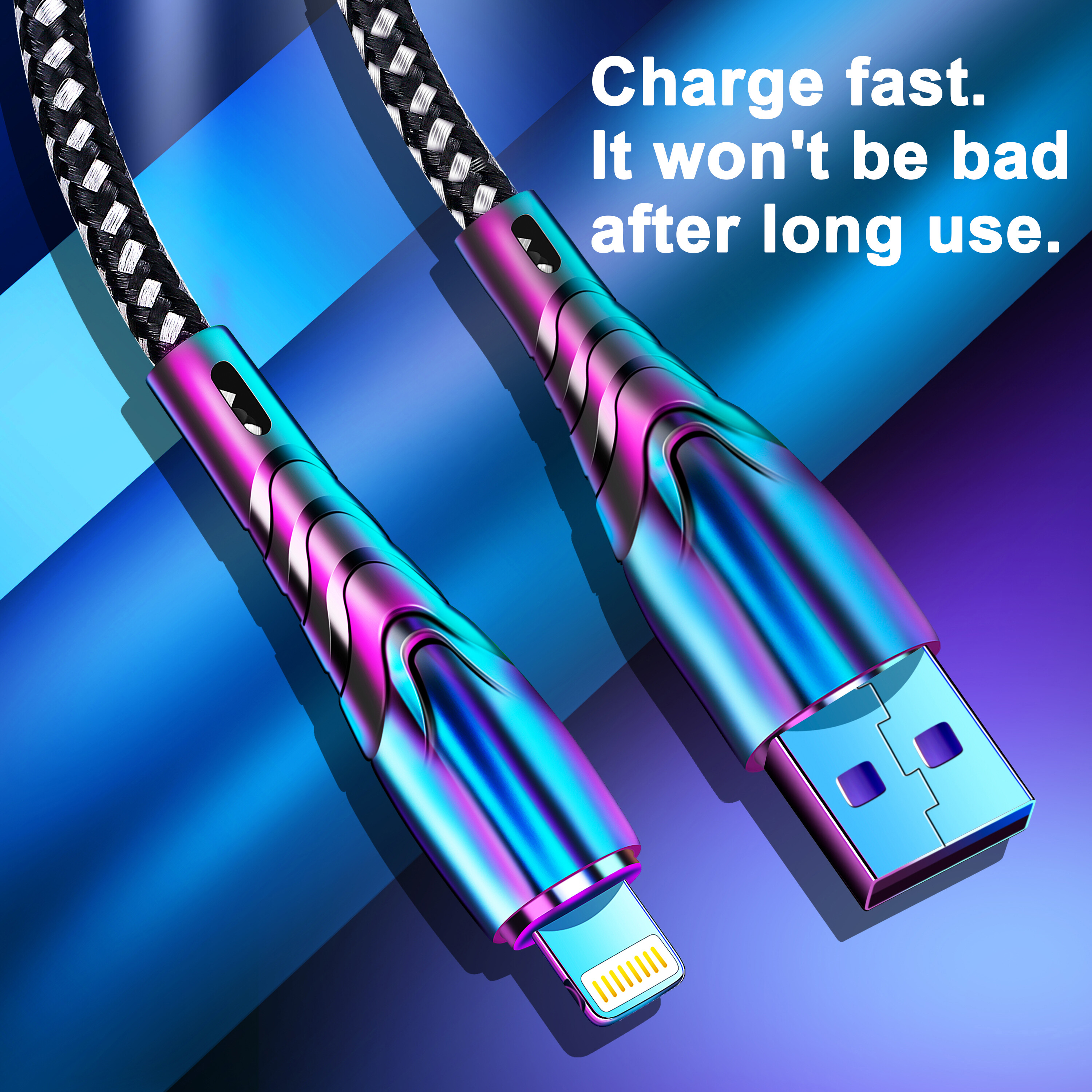 A027 сверхбыстрая зарядка на 5 ампер с двойной оплеткой из нейлона быстрая полная зарядка Поддержка быстрой зарядки QC