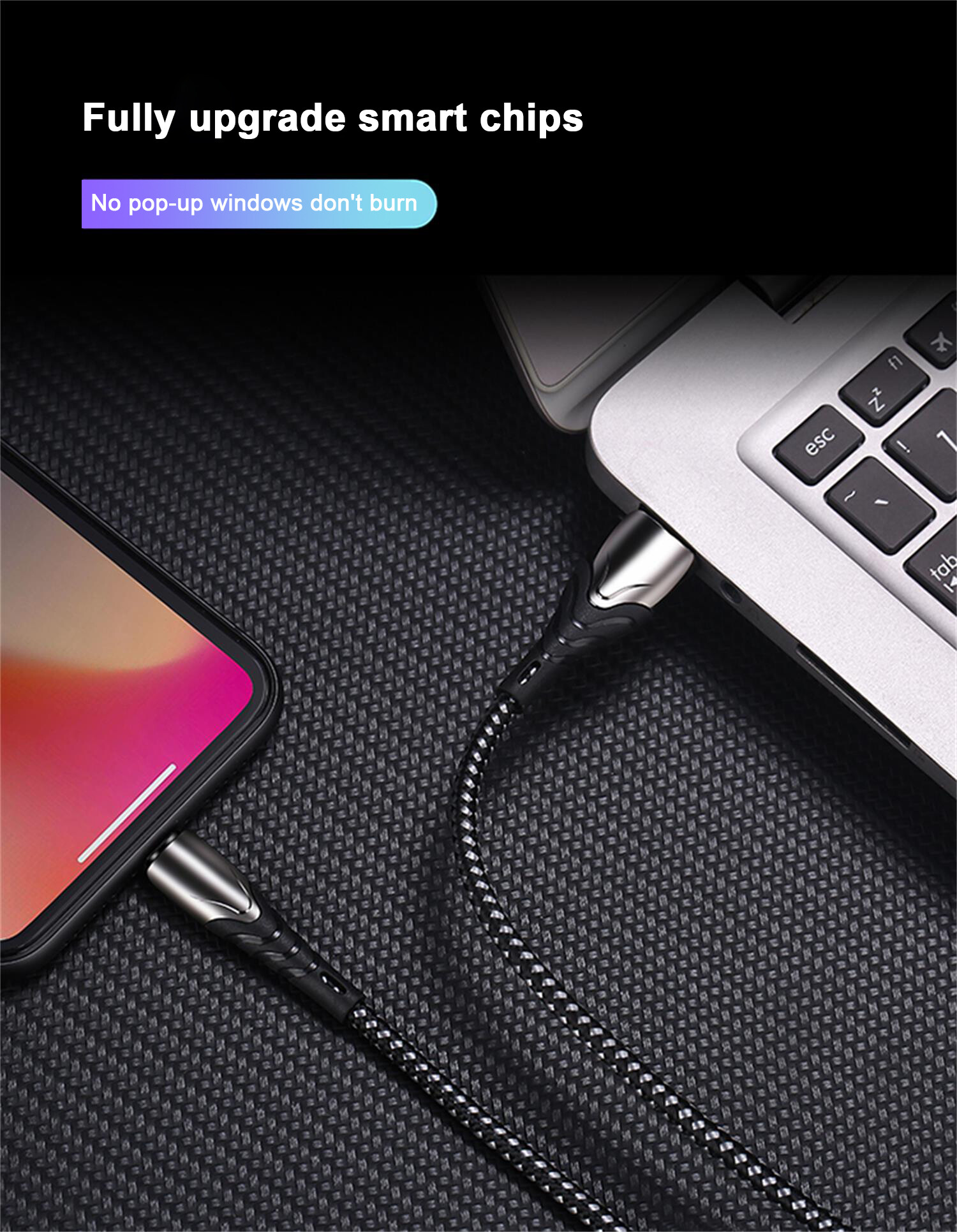 A027 сверхбыстрая зарядка на 5 ампер с двойной оплеткой из нейлона быстрая полная зарядка Поддержка быстрой зарядки QC