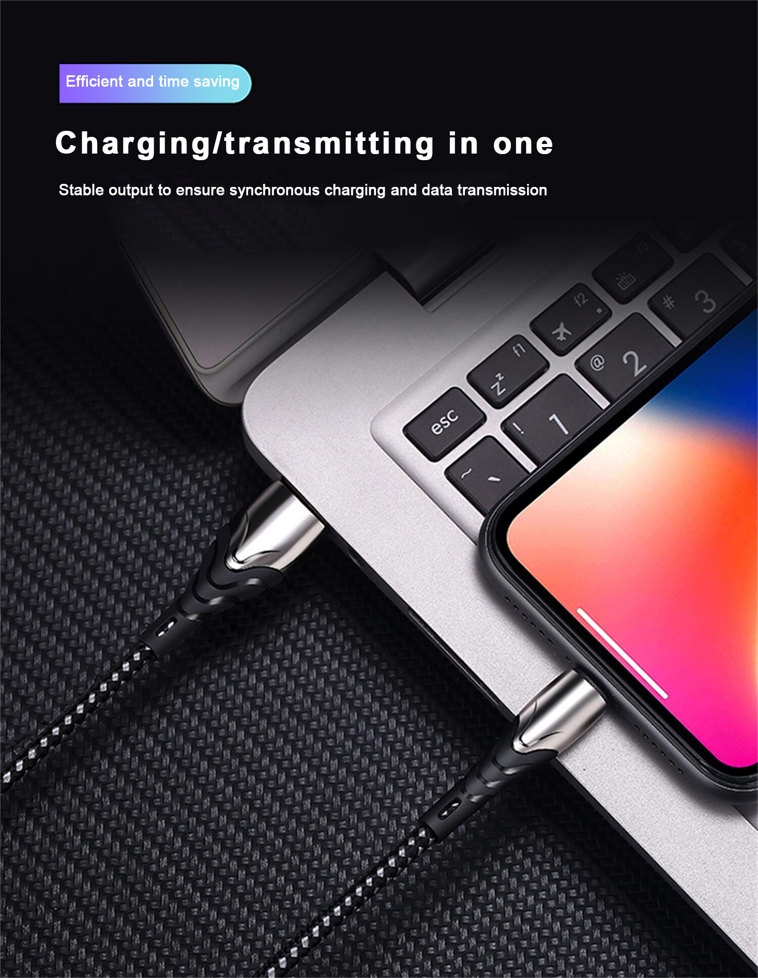 A027 сверхбыстрая зарядка на 5 ампер с двойной оплеткой из нейлона быстрая полная зарядка Поддержка быстрой зарядки QC