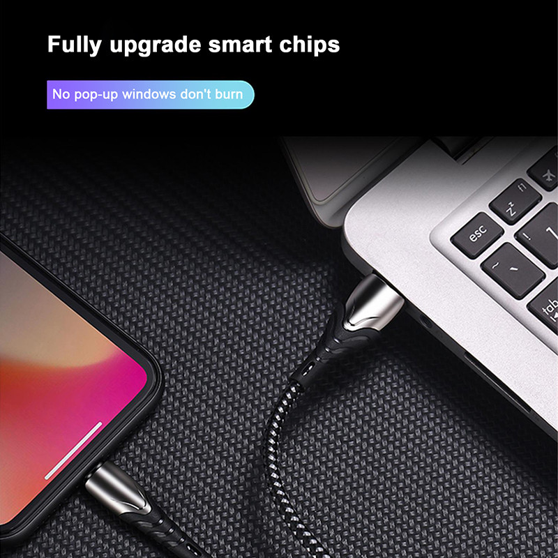 A027 сверхбыстрая зарядка на 5 ампер с двойной оплеткой из нейлона быстрая полная зарядка Поддержка быстрой зарядки QC