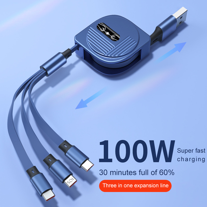 G7 Быстрая зарядка мощностью 100 Вт одним нажатием кнопки, трехскоростная быстрая зарядка