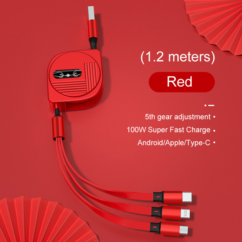 G7 Быстрая зарядка мощностью 100 Вт одним нажатием кнопки, трехскоростная быстрая зарядка