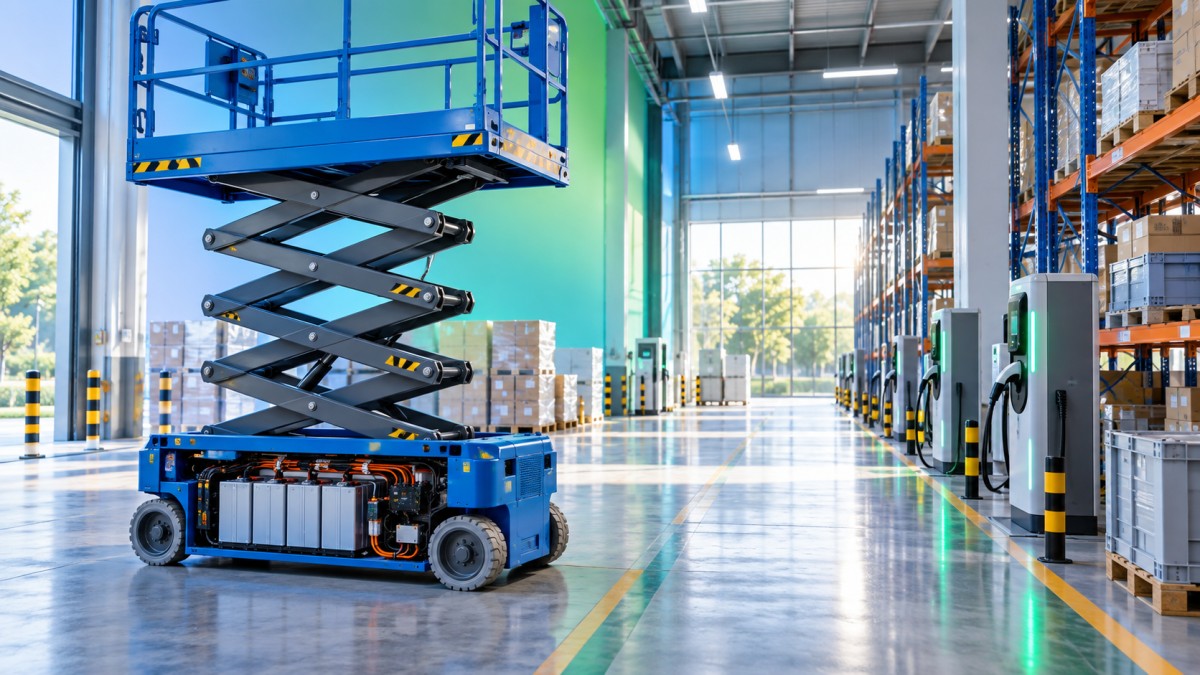 Como a Capacidade da Bateria da Plataforma Elevatória Tipo Tesoura Afeta o Tempo de Operação em Locais de Trabalho Internos Como a Capacidade da Bateria da Plataforma Elevatória Tipo Tesoura Afeta o Tempo de Operação em Locais de Trabalho Internos