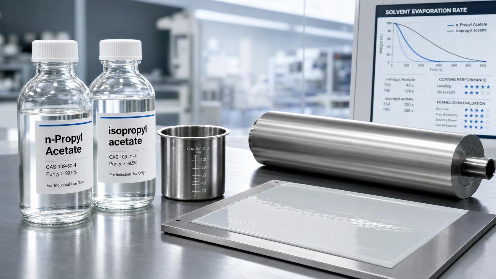 n-Propyl Acetate и Isopropyl Acetate для систем ускоренной сушки