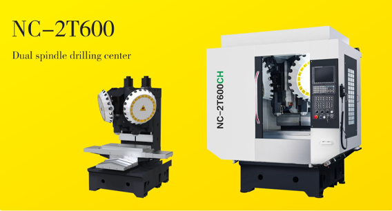 Pusat bor ganda spindle