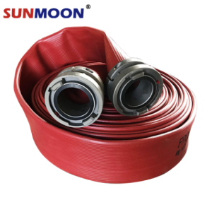 High quality 4 inch NBR layflat hose，high pressure rubber agricultural irrigation hose