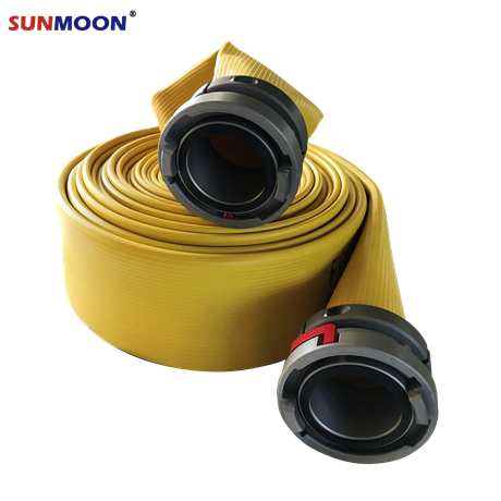 High quality 4 inch NBR layflat hose，high pressure rubber agricultural irrigation hose