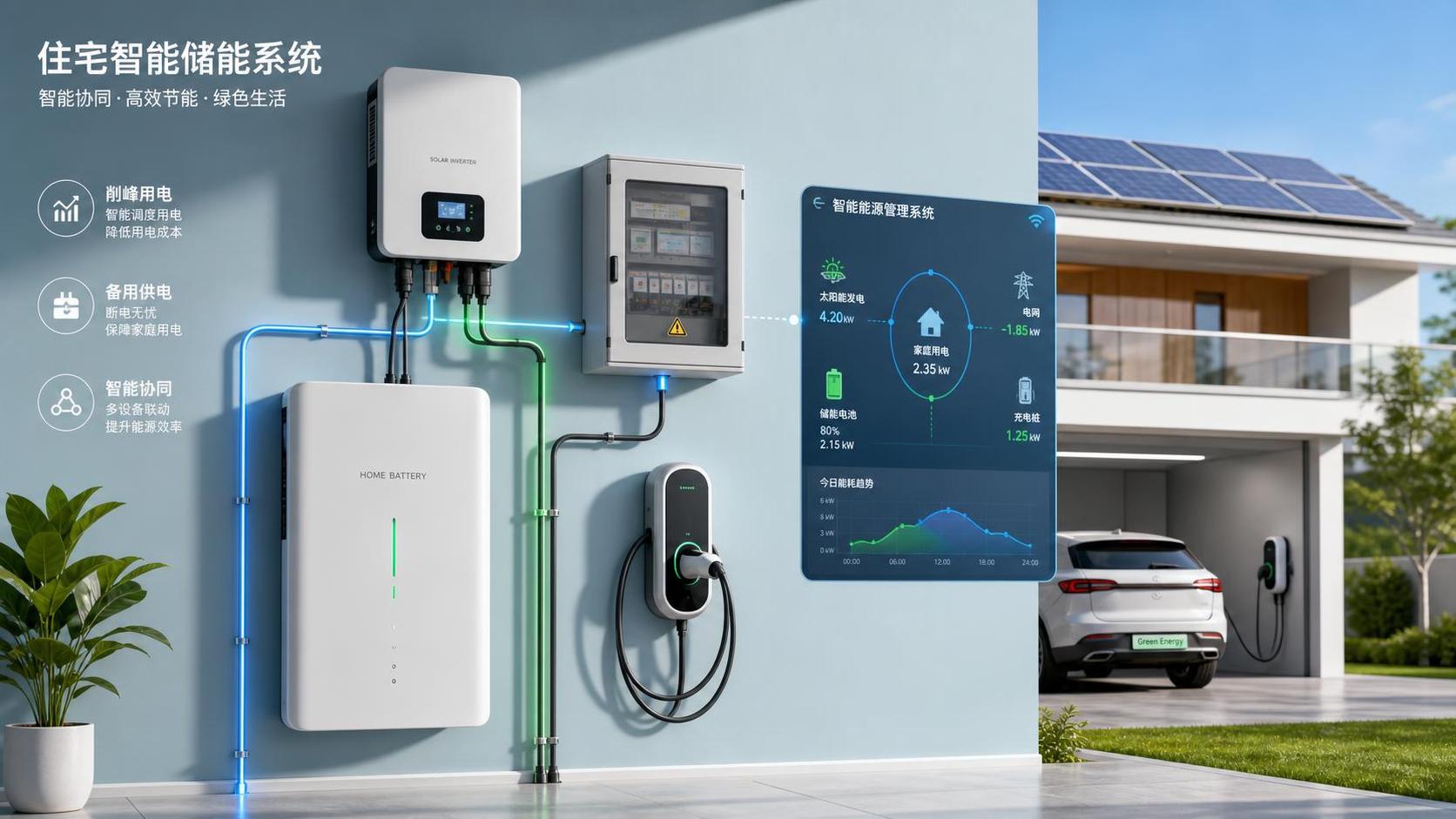 Como o armazenamento de energia residencial se integra a um plano mais inteligente de controle de energia doméstica