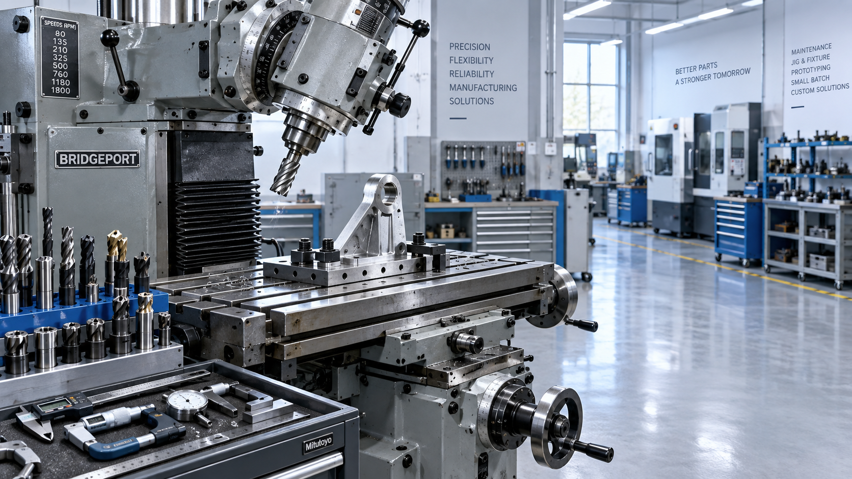 Where Universal Milling Machines Add Value in Repair and Tooling Shops Где универсальные фрезерные станки создают ценность в ремонтных и инструментальных цехах