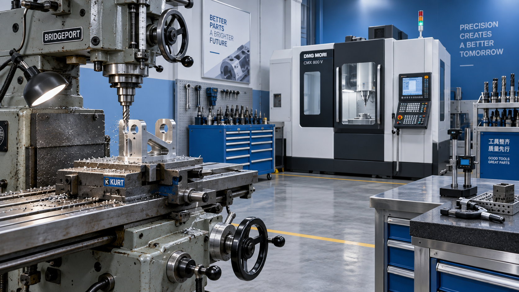 When Is a Vertical Milling Machine More Cost-Effective Than CNC Machining? Когда вертикальный фрезерный станок экономичнее обработки на станках с ЧПУ?