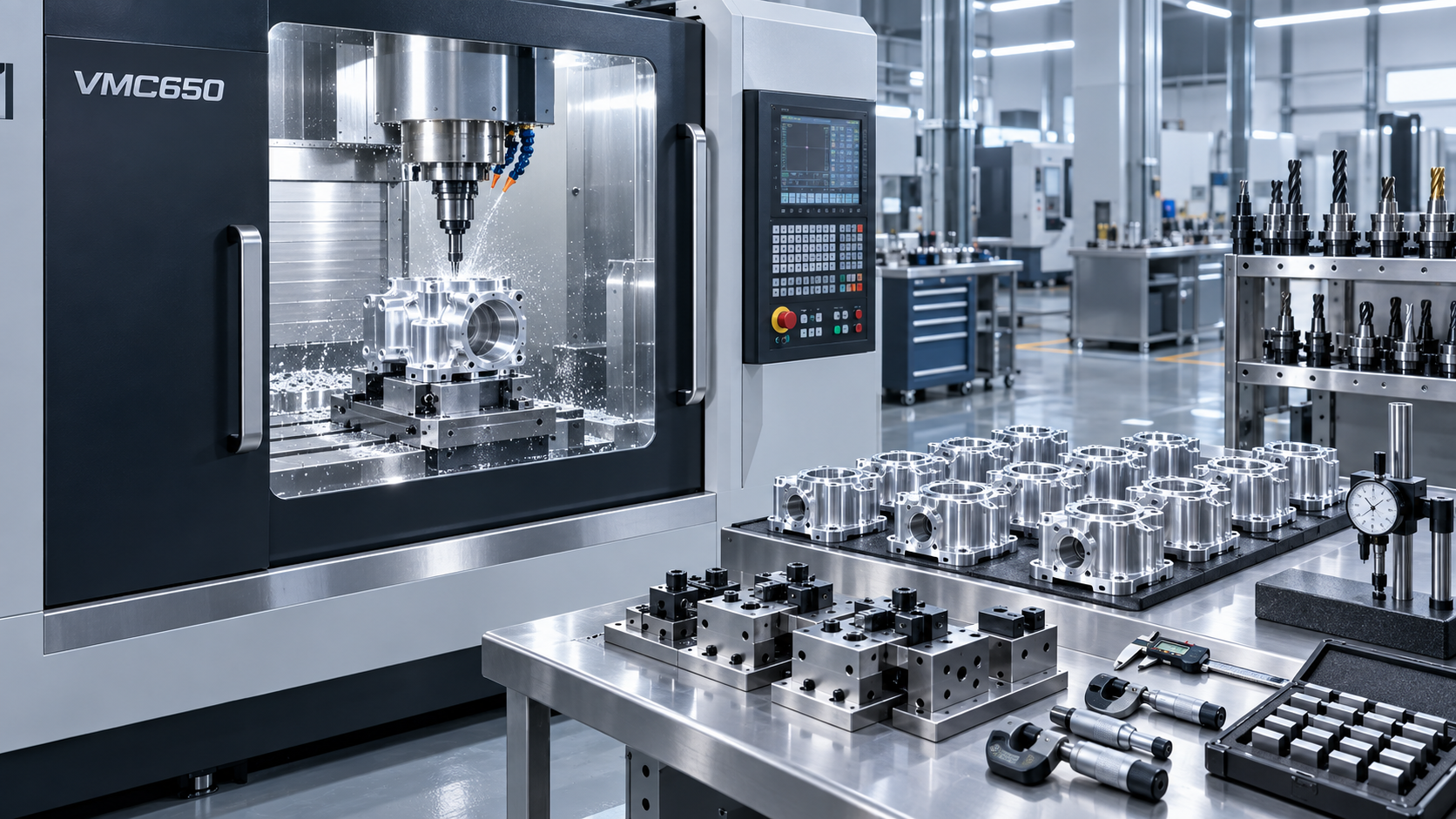 Assessing VMC650 ROI Before Expanding an In-House Machining Department Оценка окупаемости VMC650 перед расширением собственного механообрабатывающего участка