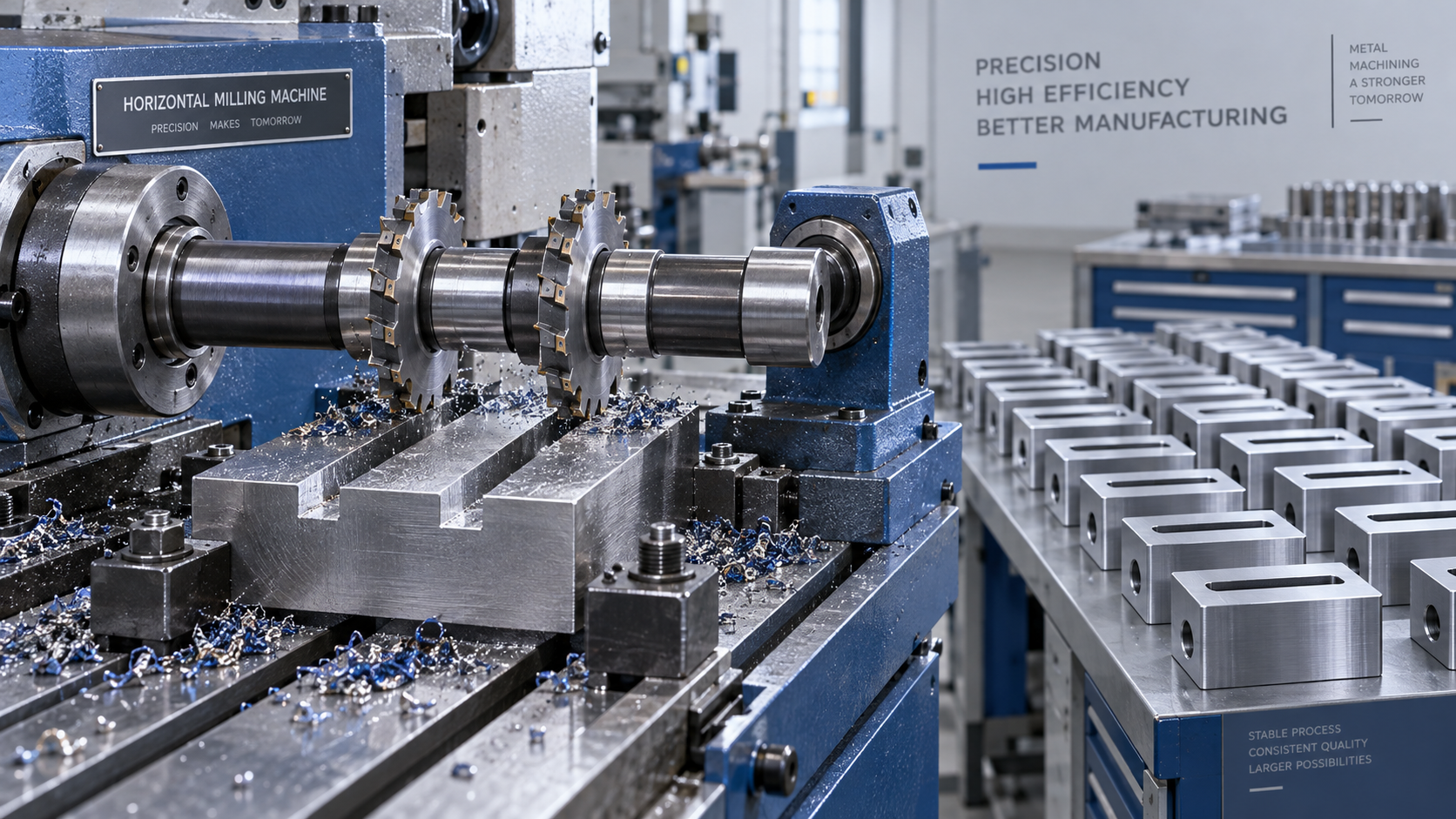 Can Gang Milling on a Horizontal Milling Machine Lower Part Costs? ¿Puede el fresado en serie en una fresadora horizontal reducir los costos de las piezas?