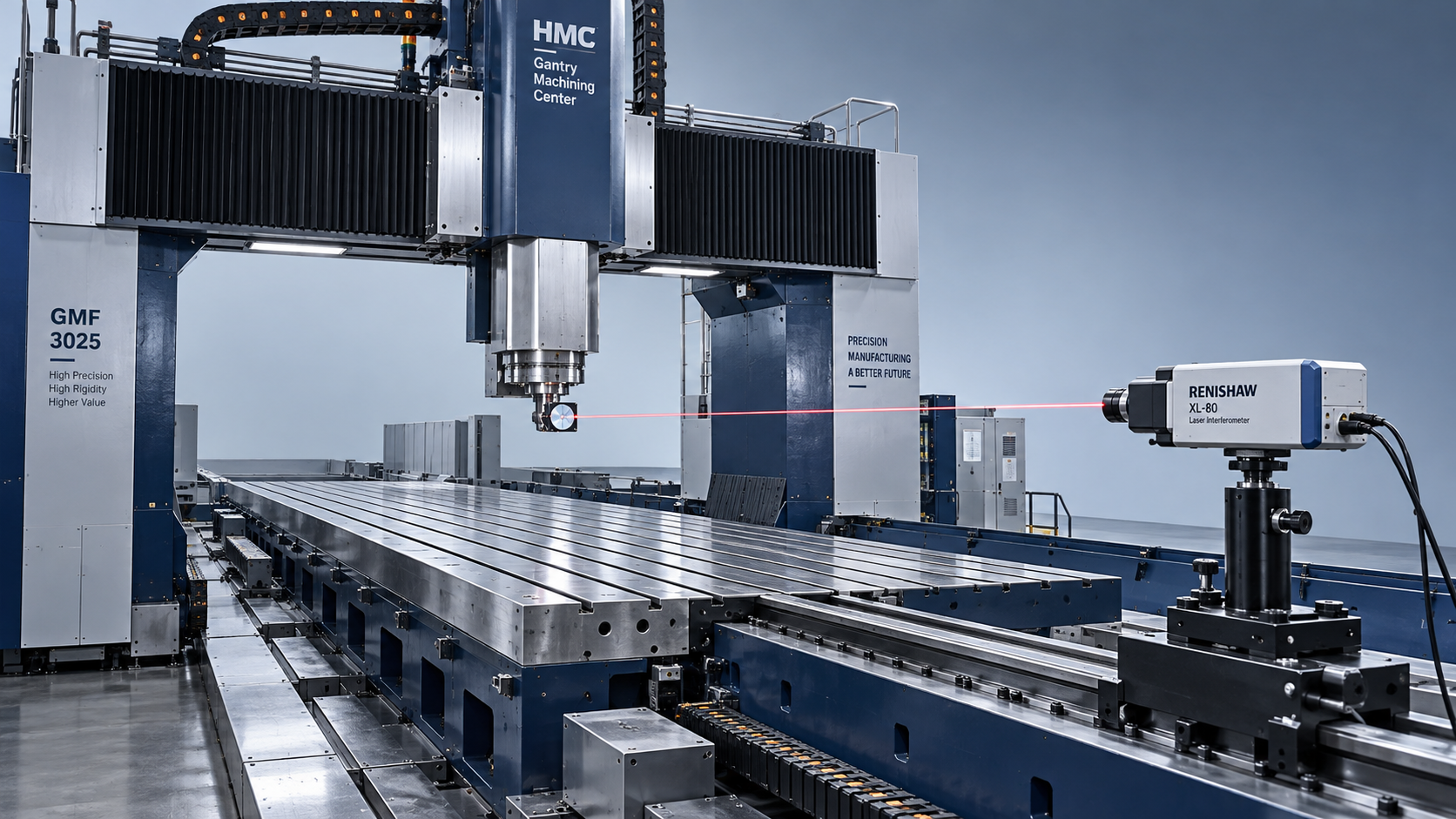 Gantry Machining Center Acceptance: Testing Accuracy Across Full Travel Aceptación de centros de mecanizado de pórtico: comprobación de la precisión en todo el recorrido