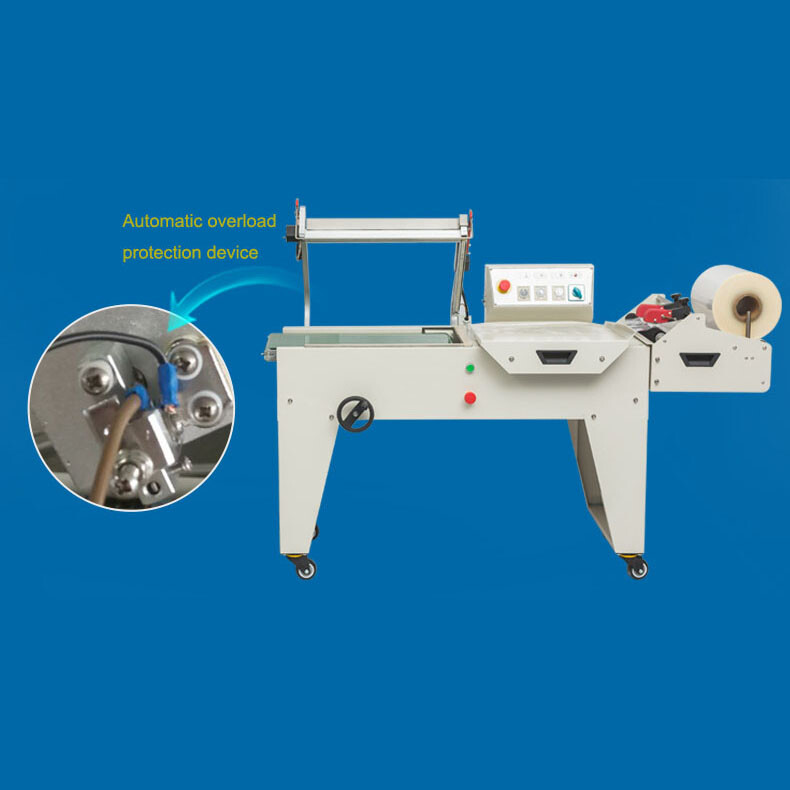 DFQC450 & DSA4525 Semi-Automatic POF Plastic Film L-bar Sealing Machines L Sealers and Shrink Tunnel